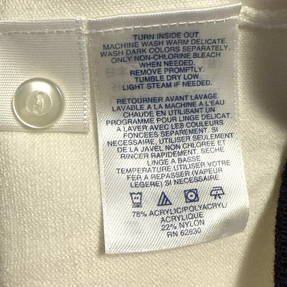 Lands' End Cardigan Sweater Plus Size 3X Button Front Knit 3/4 Sleeves Pockets - Picture 5 of 8